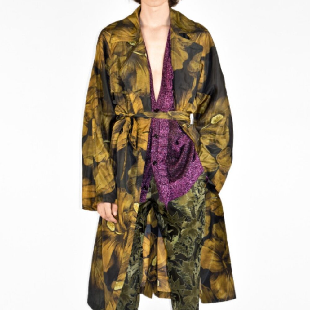 BNWT SS20 DRIES VAN NOTEN RENNIE FLORAL TRENCH COAT S & M